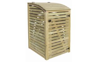 Cache poubelle en bois Swing - 75 x 88 x 137cm
