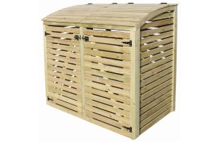 Cache poubelle en bois Swing - 145 x 88 x 137cm