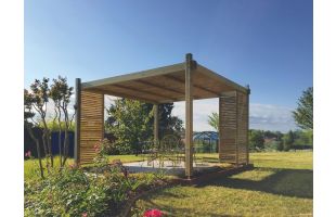 Pergola Luna en pin - 3 x 4m