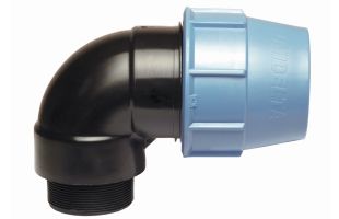 Coude fileté - polypropylène