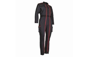 Combinaison femme 2 zips noire