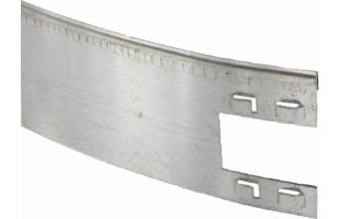 Voliges planes acier galvanisé 1.90m - 5 pièces