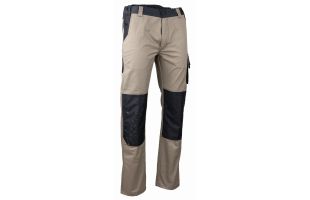 Pantalon strech beige foncé - PRIAM